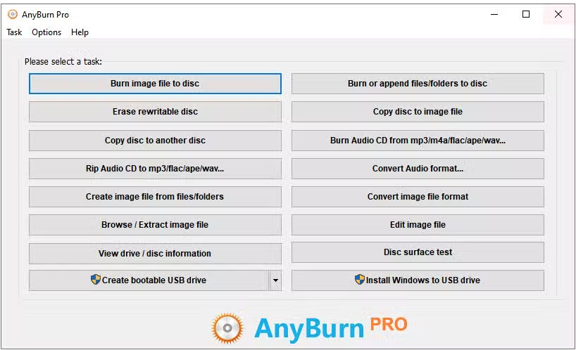 برنامجAnyBurn Pro 6.8 لنسخ جميع انواع الاسطوانات