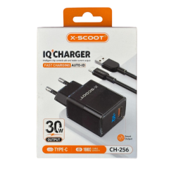 شاحن سريع بقدرة 30 واط مع كابل Micro USB موديل CH-256